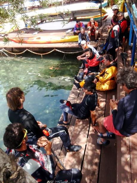 Prima sessione del corso FICK per Istruttori di kayak da mare...