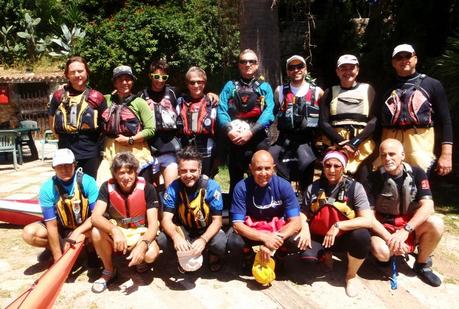 Prima sessione del corso FICK per Istruttori di kayak da mare...