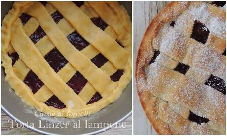 torta linzer con lampone