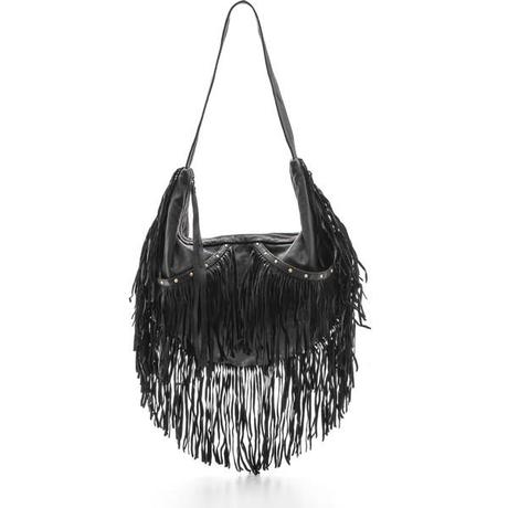 Cleobella Studded Sydney Fringe Shoulder Bag - Black