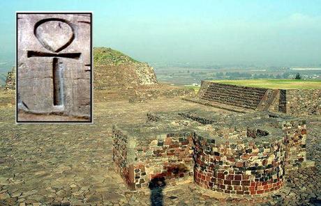 LA CROCE EGIZIA “ANKH” IN UN TEMPIO COSTRUITO DAGLI AZTECHI IN MESSICO?