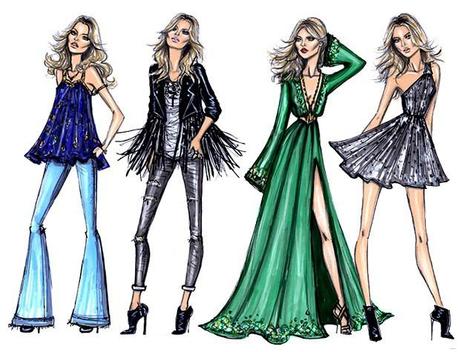 kate moss illustrazione