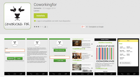 Coworkingfor App Android su Google Play 600x330 Coworkingfor lancia la propria applicazione per Android applicazioni play store google play store Coworkingfor App Android su Google Play 600x330 Coworkingfor lancia la propria applicazione per Android applicazioni play store google play store