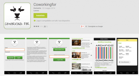 Coworkingfor App Android su Google Play 600x330 Coworkingfor lancia la propria applicazione per Android applicazioni  play store google play store 