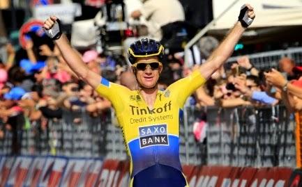 Giro d'Italia 2014, Rogers vince per distacco l'11a tappa