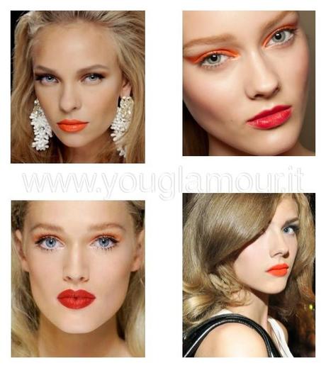 Make-up estivo: vivace e divertente tutto arancione