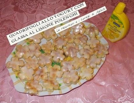 Quadrifogli allo yogurt con glassa al limone Polenghi