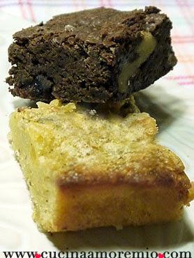 Brownies e blondies senza glutine