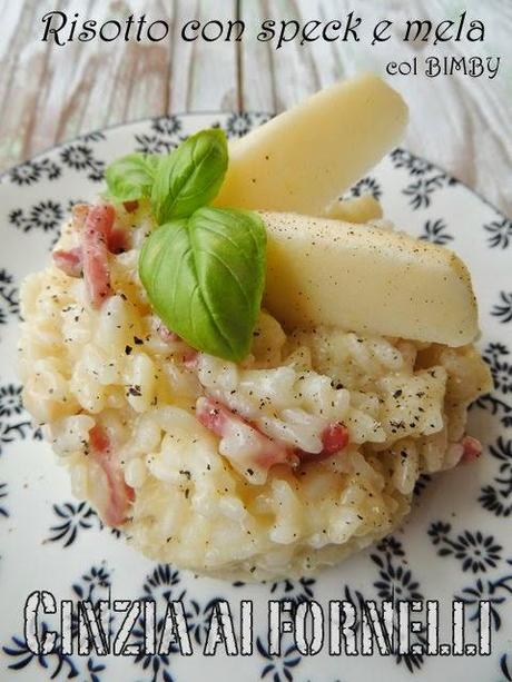 risotto con speck e mela 