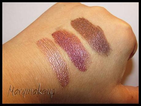 Bella Pierre Cosmetics - Earth, Diligence, Jadoo Swatches