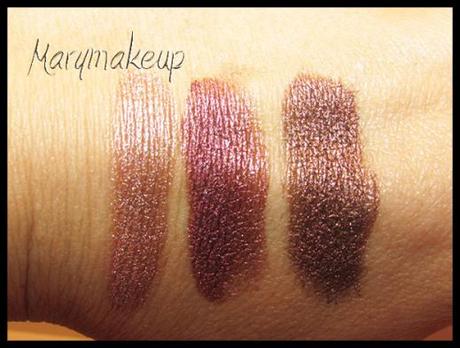 Bella Pierre Cosmetics - Earth, Jadoo & Diligence swatches