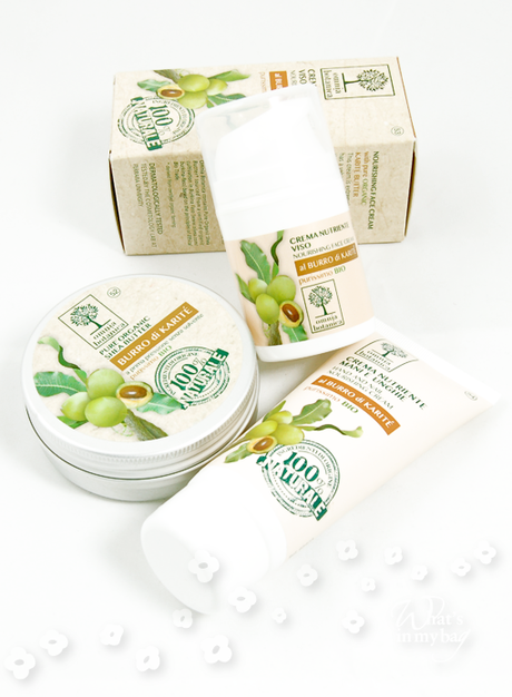 Bathtub's thing n°53: Omnia Botanica, Crema Nutriente Viso, Crema Nutriente mani e unghie e Burro di Karitè linea 100% Naturale