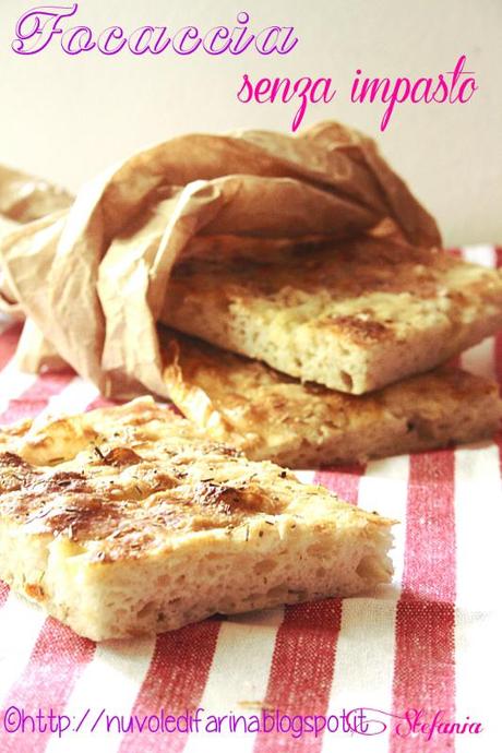 Focaccia senza impasto