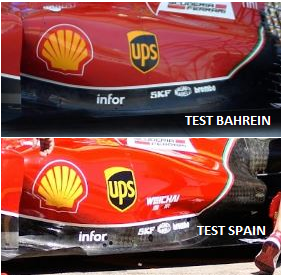 Gp Montecarlo: modificate le fiancate della Ferrari F14 T