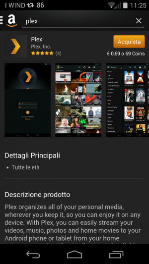 wpid screenshot 2014 05 23 11 25 58 300x533 Plex scontato a 0,69 euro su Amazon App Shop applicazioni  App Shop amazon app shop 