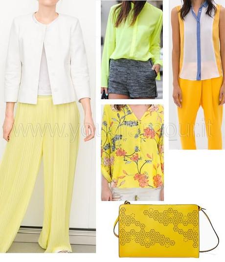 Look color block: giallo, il colore dell'estate