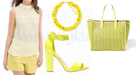 Look color block: giallo, il colore dell'estate