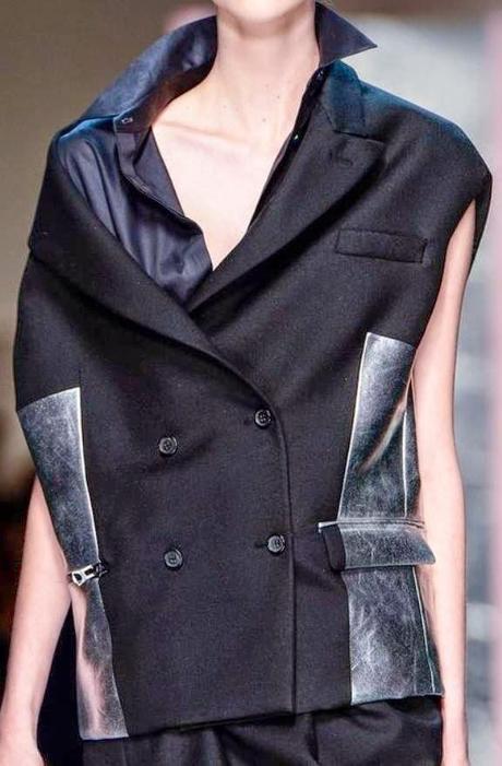 acne-autumn-winter-collection-2014-runway-catwalk-black-gilet-silver