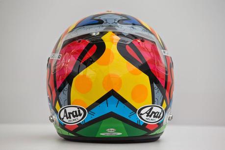 Arai GP-6 A.Sutil Monaco 2014 #2 by Romero Britto - painted by Jens Munser Designs