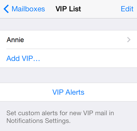 Le e-mail delle persone VIP appariranno nella sezione appropriata della posta, e sarà molto più facile trovarle