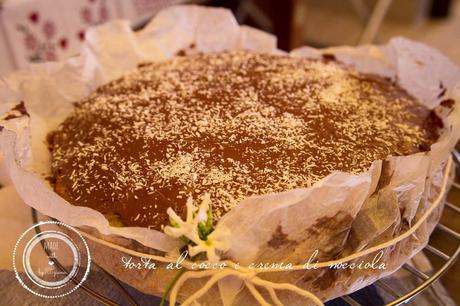 torta al cocco e crema di nocciola