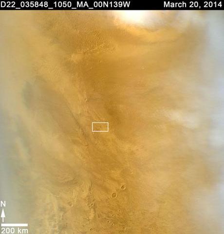 Marte: nuovo cratere marzo 2012 MARCI