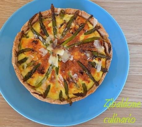 Torta salata asparagi e uova