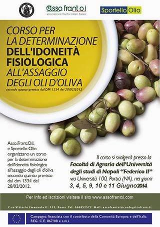 Nuovo corso d'assaggio Olio EVO a Portici: al via le iscrizioni.