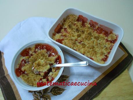 Crumble di Fragole con Farina di Cocco e Maraschino