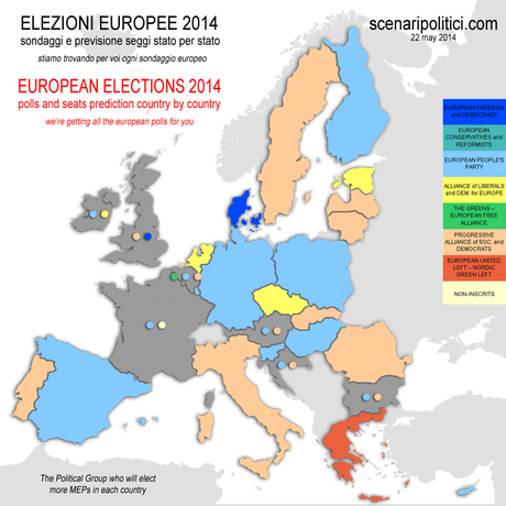 European Elections 2014 FINAL SEATS PROJECTION