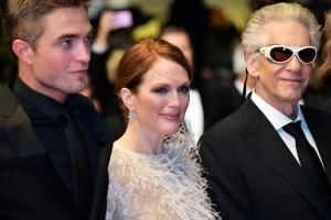 Robert Pattinson, Julianne Moore and David Cronenberg - Red carpet - Maps to the Stars © AFP / B. Langlois