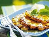 Ananas grigliato gelato.