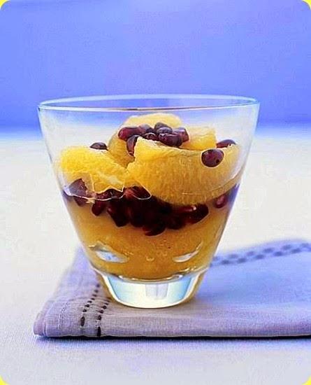 Arancia e melagrana all’acqua di rose