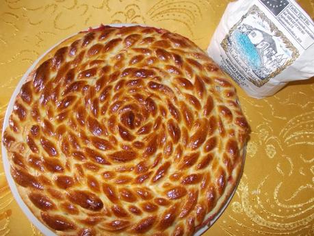 Molino Ronci: crostata di pan brioche con marmellata di fragole e mela