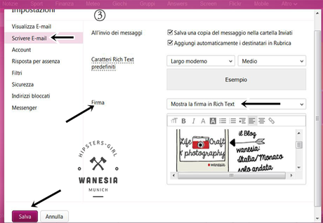 Email signature design