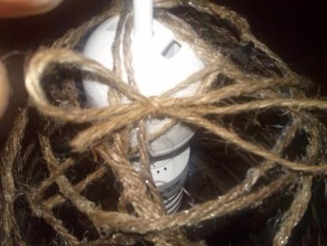 COME FARE UN LAMPADARIO CON LO SPAGO