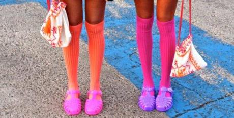jelly sandals socks