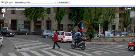 Ancora il gioco di Google Map. Un'altra serie di foto: anche sulle mappe di Google Roma si fa risconoscere