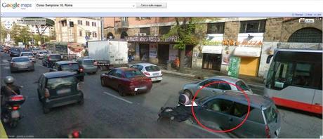 Ancora il gioco di Google Map. Un'altra serie di foto: anche sulle mappe di Google Roma si fa risconoscere