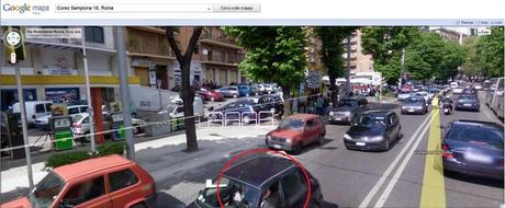 Ancora il gioco di Google Map. Un'altra serie di foto: anche sulle mappe di Google Roma si fa risconoscere