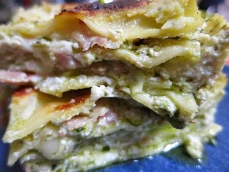 Lasagne al pesto e ricotta