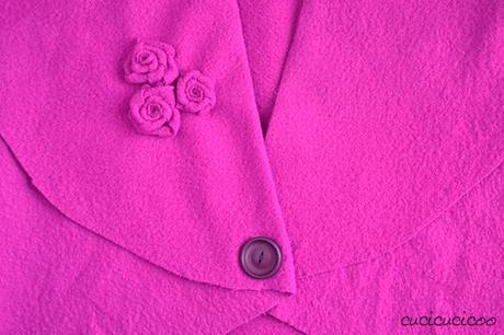 Oval Shawl Collar Sweater: a one-piece garment