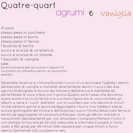 Quatre-quart agrumi e vaniglia e le adolescenti