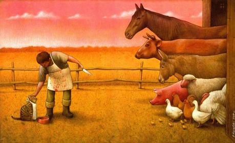 Pawel Kuczynski, satira, illustrazione, cibo, rivoluzione