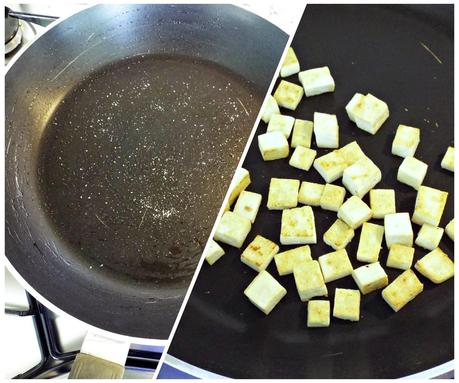 Insalata di tofu croccante