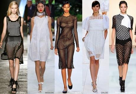 Eyelet / Mesh Fashion Trend: rete e trafori