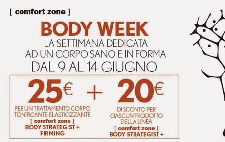 NEWS: [ comfort zone ] Perfect Body Week : Una settimana all'insegna del benessere!