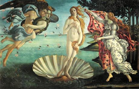 The harmonious shape of Italian Renaissance: the Birth of Venus by Botticelli