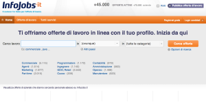 La home di infojobs.it