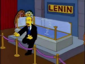 Lenin zombie, in una puntata dei Simpson.